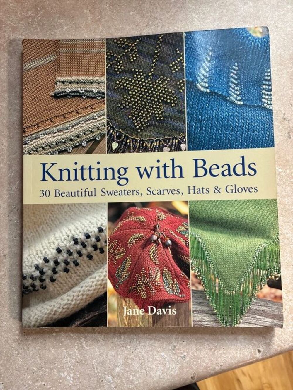 Knitting with Beads by Jane Davis Paperback Book 30 Craft Patterns